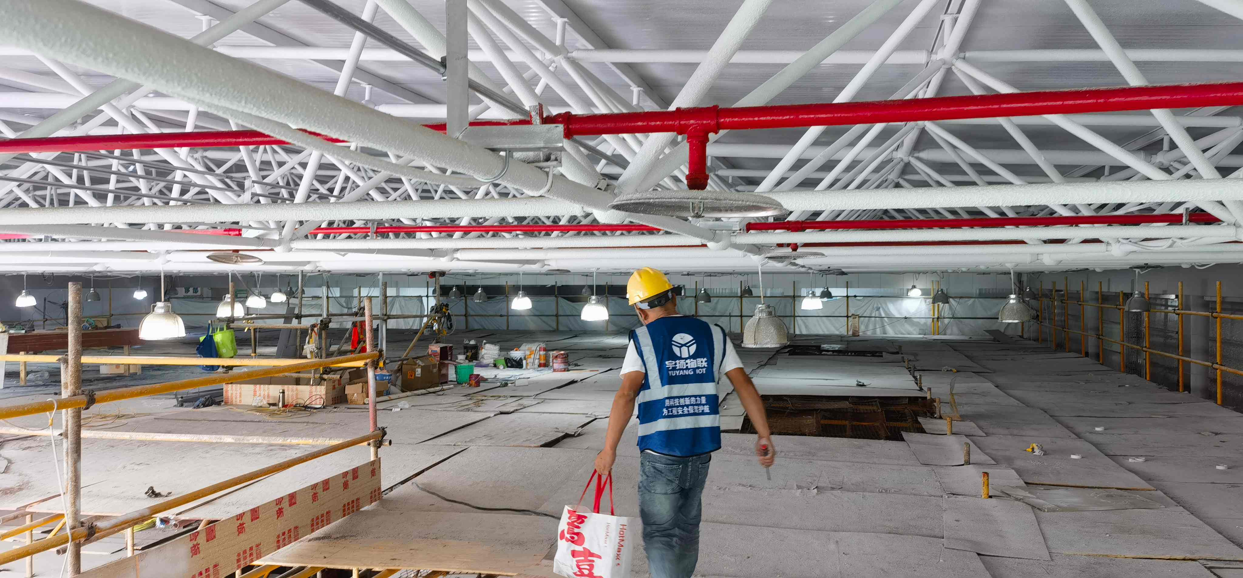 南京梅山医院门诊大厅结构健康监测项目