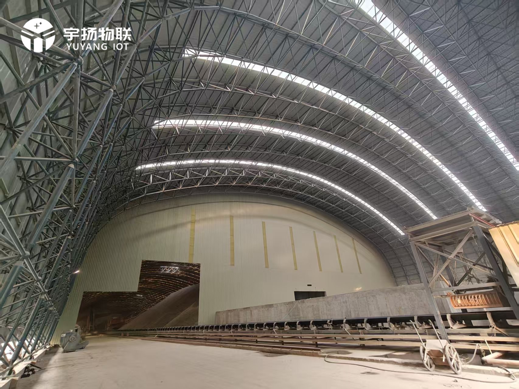 江西瑞昌亚东水泥厂石灰石仓结构监测