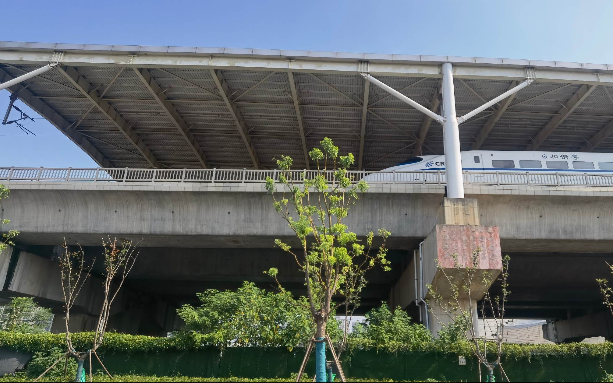 鄂州武石城际铁路葛店特大桥桥墩变形监测